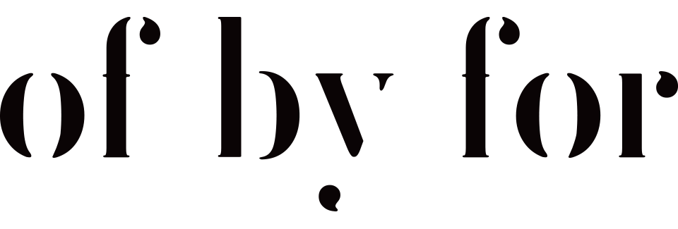 Of By For logo